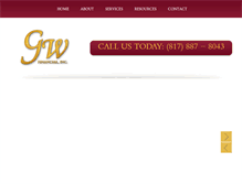 Tablet Screenshot of gwfinancialinc.com
